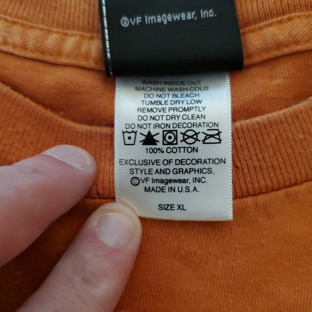 Thoroughbred Vintage Faded Orange Harley Davidson Tee Size XL Florence KY - Picture 8 of 10